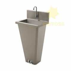 Lavabo Industrial con Pedestal de Acero Inoxidable