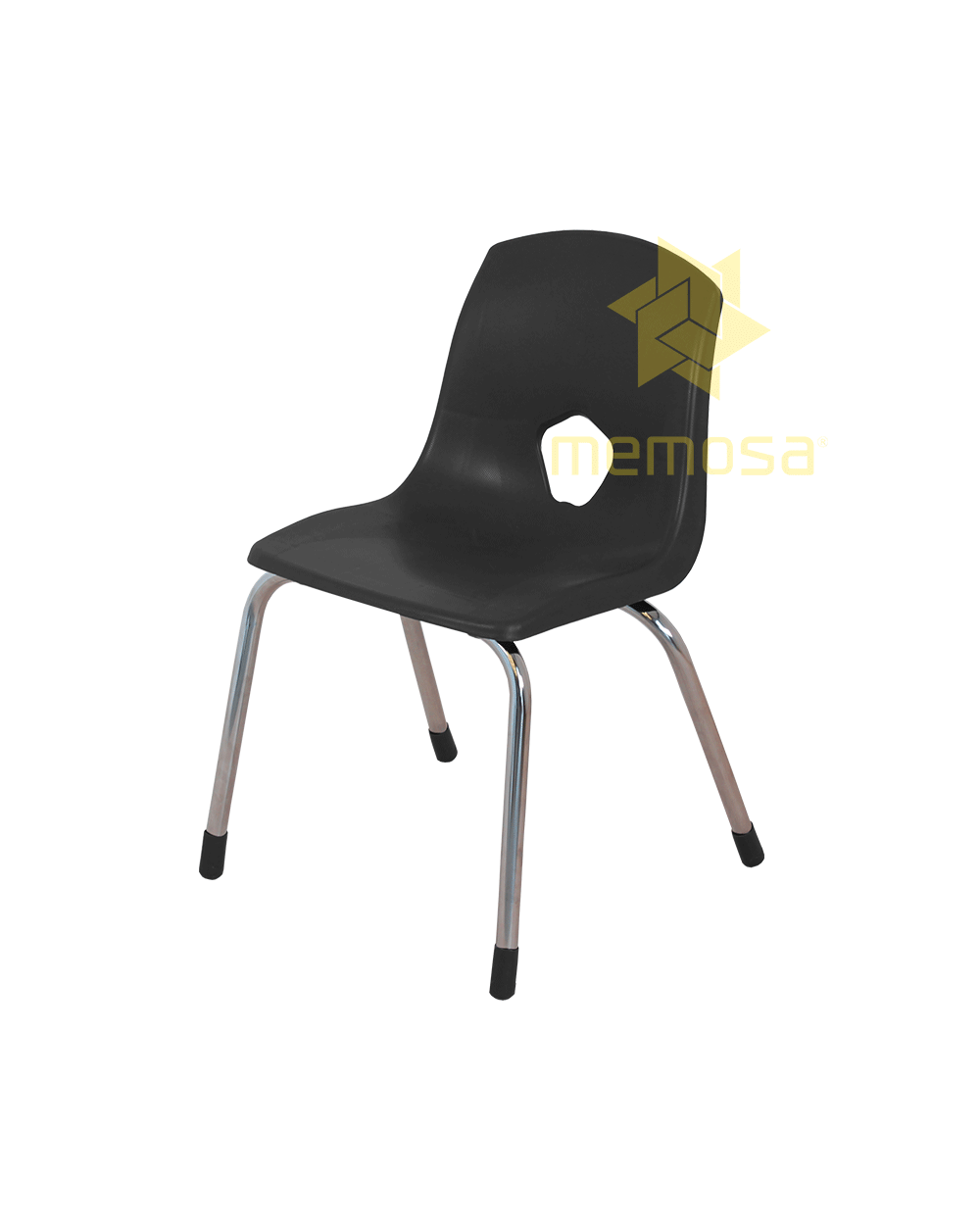 E02B31-E02B32-Silla-Primaria-Bravo-Cromada-HB-Negro