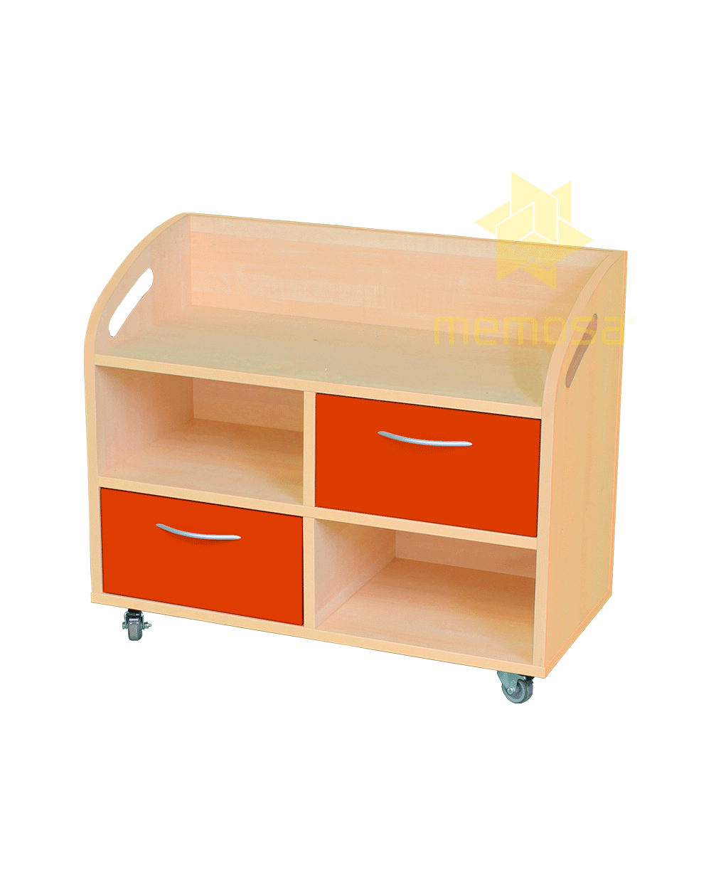 E03C10-Mueble-Escolar-Guarda-Material-Infantil-(2)-Isométrico_NAT_NAT_NAT_MANDARINA