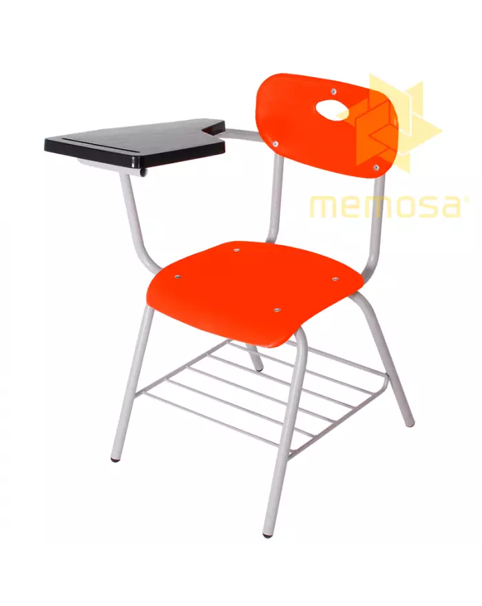 E02C09-Silla-Sec-Uni-Ágil-Paleta-PP-Mandarina-Gris