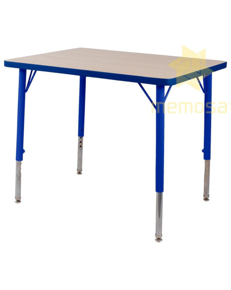 Mesa Escolar Rectangular de 80x60 de Altura Ajustable