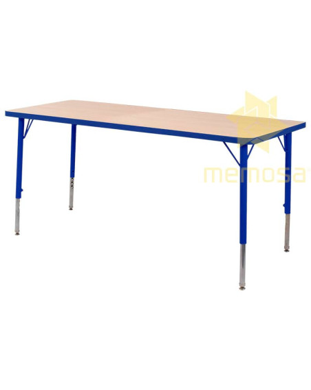 Mesa Escolar Rectangular de 120x60 de Altura Ajustable