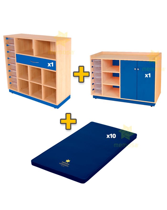 Conjunto de Organizadores Dresden + Colchonetas Infantiles