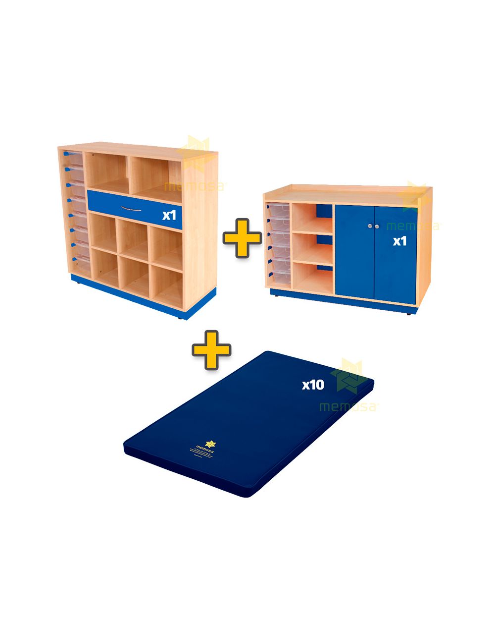 Conjunto de Organizadores Dresden + Colchonetas Infantiles