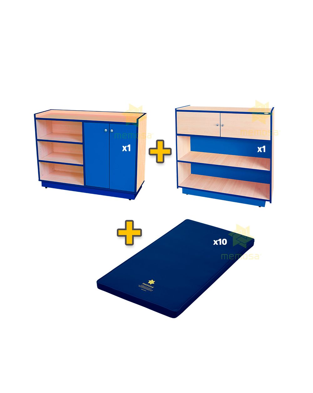 Conjunto de Muebles Organizadores + Colchonetas Infantiles