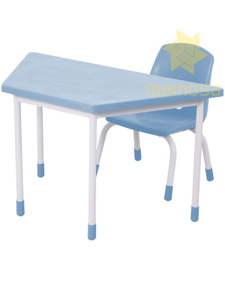 Conjunto de Mesas y Sillas Infantiles Colores Pastel - blueberry