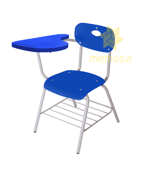 Pupitre Primaria Ágil con Paleta de Polipropileno-azul-azul