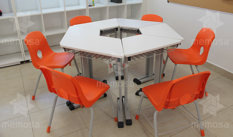 mesas escolares trapezoidales memosa