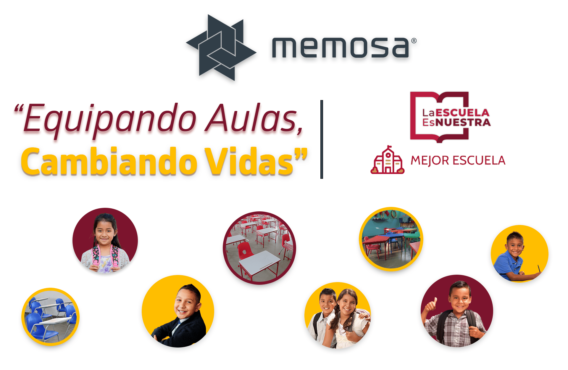 Equipando aulas, cambiando vidas-Mobiliario Escolar-La Escuela es Nuestra-Mejor Escuela-Memosa